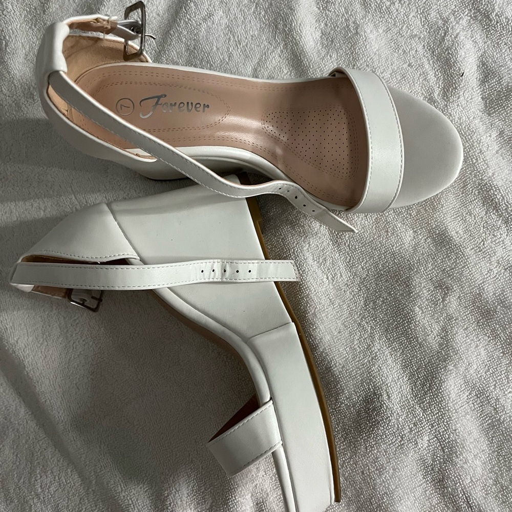 Fashion Nova White Heels